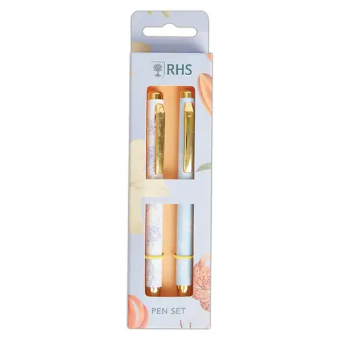 RHS Lillies & Roses  Ballpoint Pen Set, Pack of 2