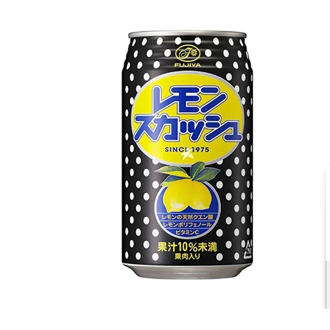 Fujiya Lemon Juice Soft Drink  350ml/can