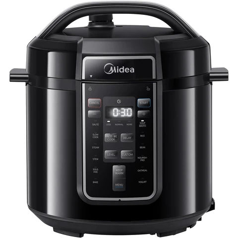Midea 9-in-1 Multi-Function Pressure Cooker, 5.7L, 12 Presets, Online Recipes, Stainless Steel Non-Stick Inner Pot, MY-CS6037WP