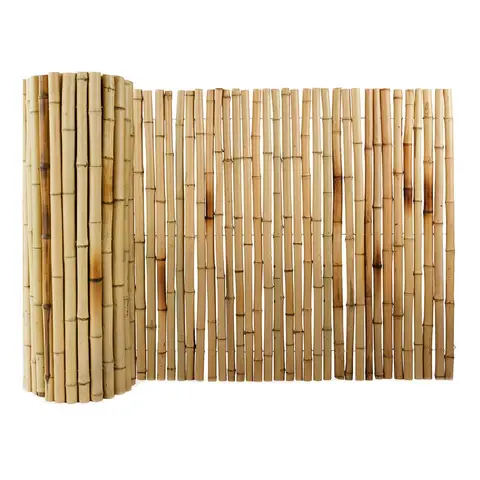 Floordirekt Brasil Bambus Sichtschutz - Natürlicher gespaltenes Bambus für Balkon, Terrasse und Garten 100 x 300 cm