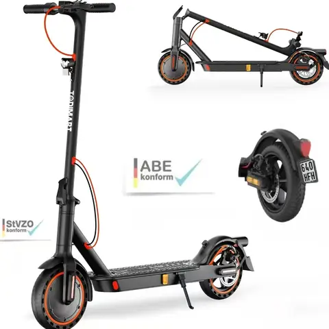 TODIMART T3-ABE E-Scooter - 8,5" Reifen, Höchstgeschwindigkeit von 20 km/h, 350 W Motor, Maximale Reichweite von 20 km, Faltbar, Für Erwachsene, Mit Doppelbremsensystem.