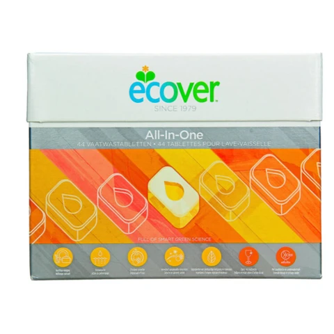 ECOVER Tablettes lave-vaisselle tout en 1 Citron & Mandarine 44 doses 0,88kg