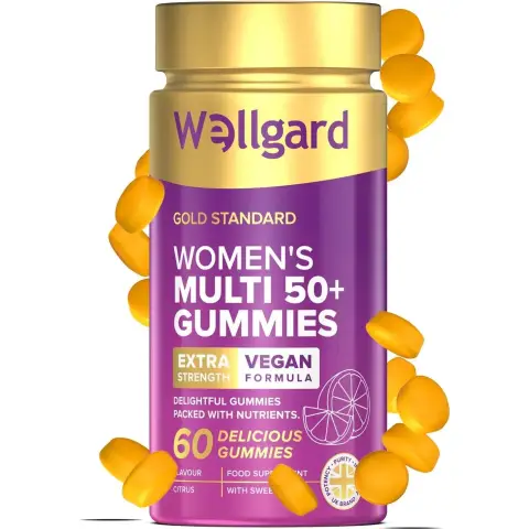 Wellgard Women's 50+ Multivitamins Gummies Citrus Flavour - 60 Gummies