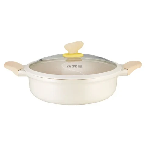 Marmite - Poêle avec couvercle - Antiadhésive - 30 cm