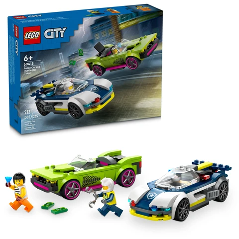 Lego 60415 City Police Car And Muscle Car Chase