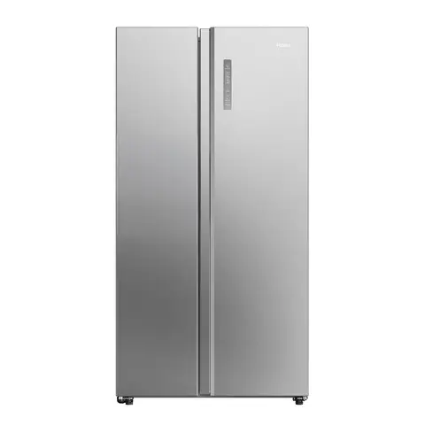Haier HSW59F18DNMM 90cm Wide American Fridge Freezer, Non-Plumbed, Stainless Steel, D Rated