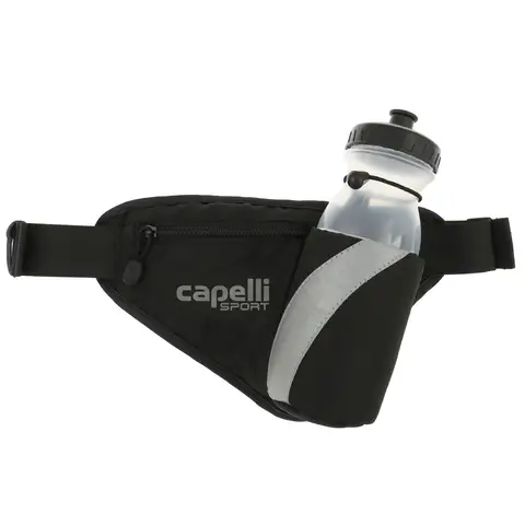 Preformance Waist Pack with Waterbottle， Zippered Pocket and Rellective Accents  Bag Size:31*20cm