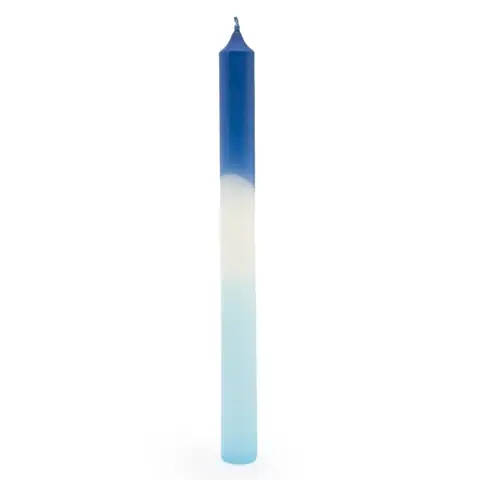 Candlelight Taper Candles Ombre Blue 6pcs