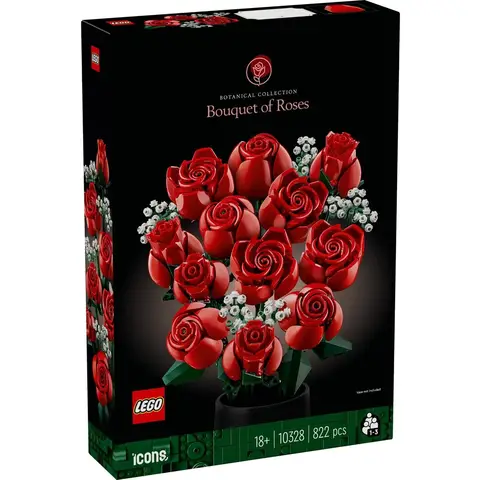 LEGO Icons rozenboeket bouwset - 10328, 12 rozen