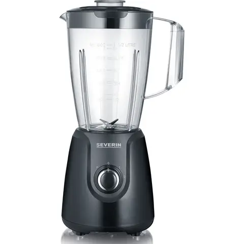 Severin SM 3707 - Blender - 600W Zwart Compact Ontwerp Makkelijk Schoonmaken