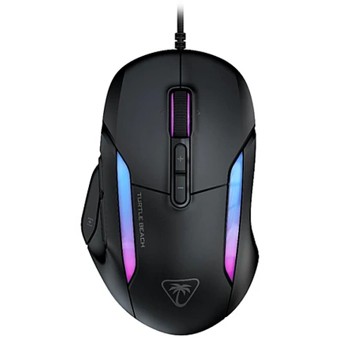 Turtle Beach Kone II Souris gaming filaire - capteur optique 26 000 dpi - interrupteurs optiques - 23 entrées programmables - roue de défilement 4D - LED RGB - Noir