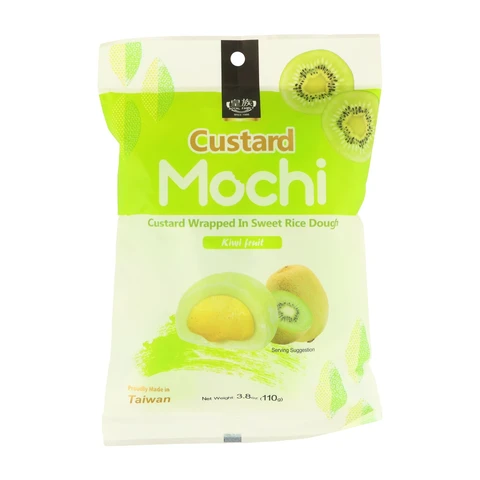 ROYAL FAMILY  Custard Mochi - Kiwi With Sugar(s) And Sweetener(s)  110g