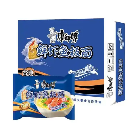 master kong Shrimp and Fish Flavored Noodle - 98g*24 Bags
