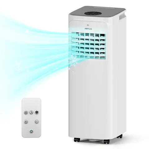 ELECCI 9000 BTU Mobile Klimagerät, 4-in-1 Gerät mit Kühlung, Entfeuchtung & Lüftung, Fernbedienung & 24-Stunden-Timer, Energieklasse A, R290 Kältemittel, Fenster-Kit inklusive, für Räume bis 30 m²