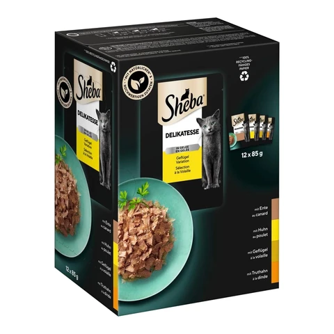 Sheba Delikatesse in Gelee Geflügelvariation 12 x 85 g