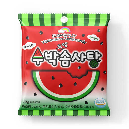 Sugarolly Watermelon Cotton Candy 10g