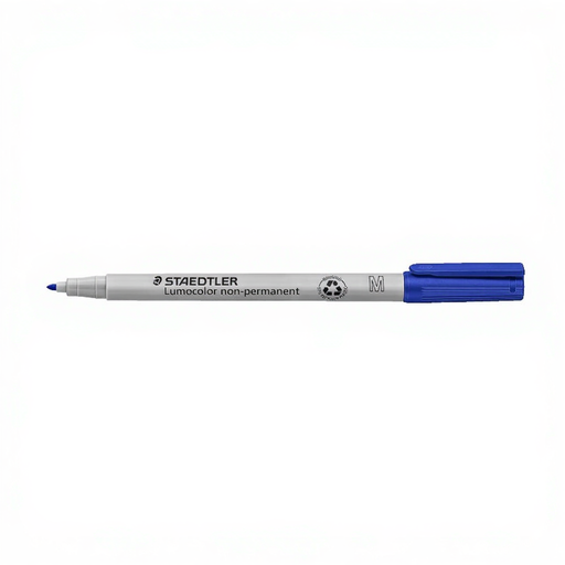 Lumocolor non-permanent M blue marker - synthetic tip M=medium 1.0mm