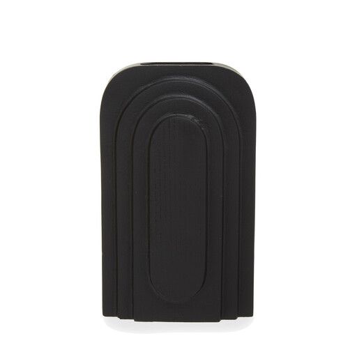 Fifty Five South Hapax Abstract Tall Black Vase
