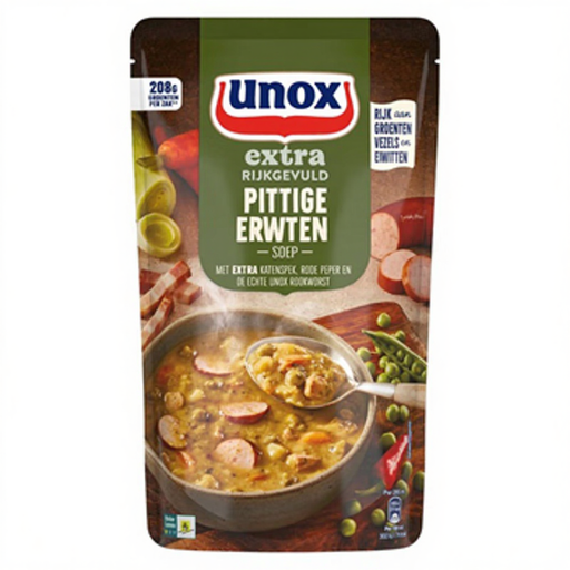 Unox Extra Rijk Gevulde Pittige Erwtensoep