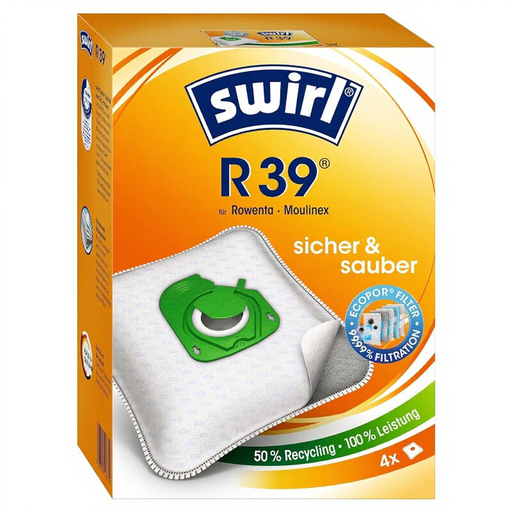 Swirl R39 MicroPor Plus Vacuum Cleaner Bags 4 Pieces