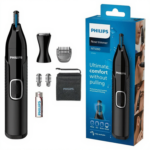 Philips Series 5000 Nose, Ear and Eyebrow Trimmer - Black