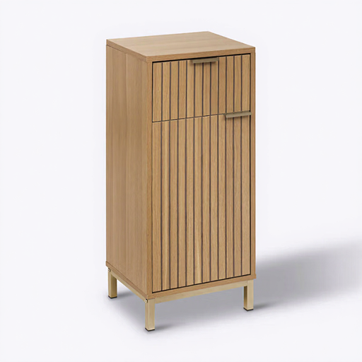 Tasso 2-Door Base Cabinet in Natural Wood-Effect