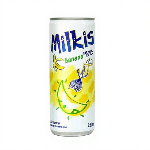 乐天 Milkis 香蕉风味气泡牛奶苏打水 250ml