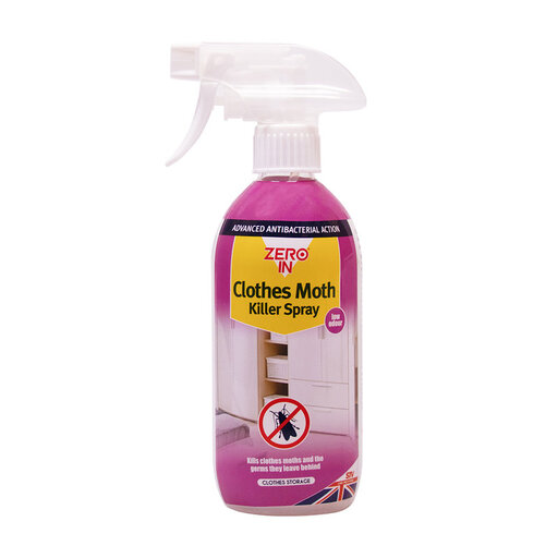 Zero In Antibacterial Clothes Moth Killer Spray 500ml