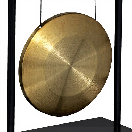 Toa gong 69.5 cm high metal and wood