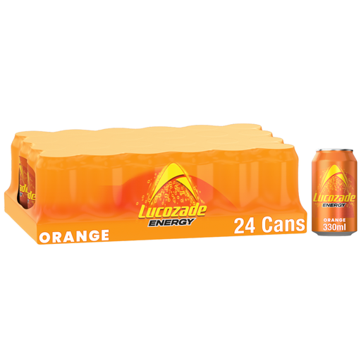 Lucozade Energy Orange, 24 drinks of 330ml