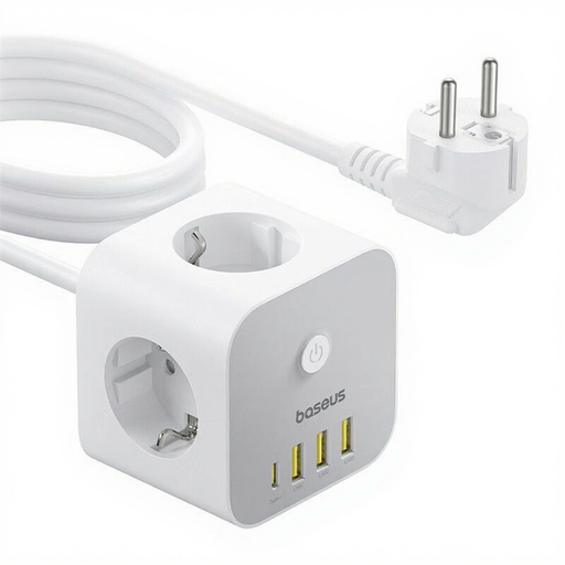 Baseus PowerCombo Cube power strip extension with USB and USB-C