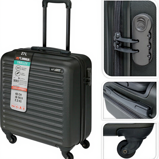 Valise noire de 16 pouces