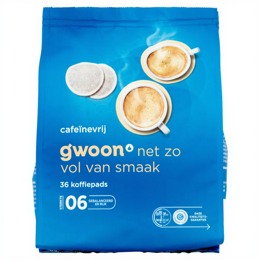 g'woon Decaffeinated Coffee Pads - 36 pcs
