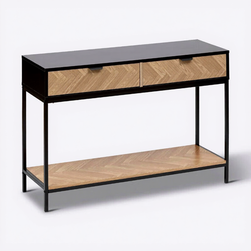 5five Chevron 2-Drawer Console Table