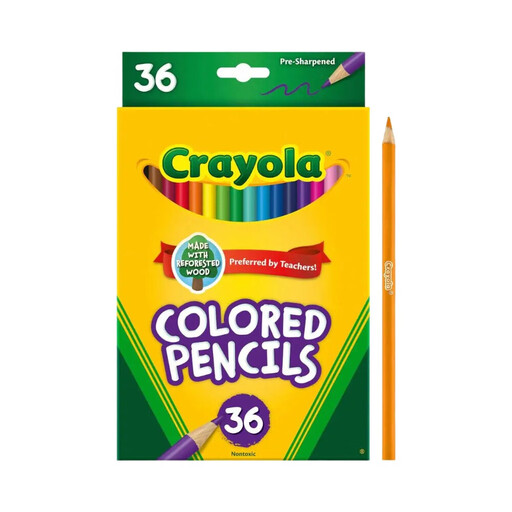 Crayola 36 Coloured Pencils Eco Pencil Set