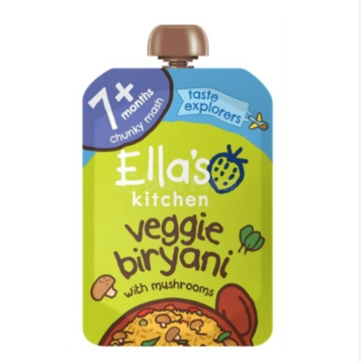 Ella's Kitchen Organic Veggie Biryani Pouch 7+ Months 130 g