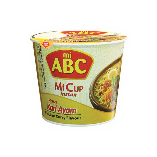 ABC Instant Cup Noodle Curry Chicken 60g