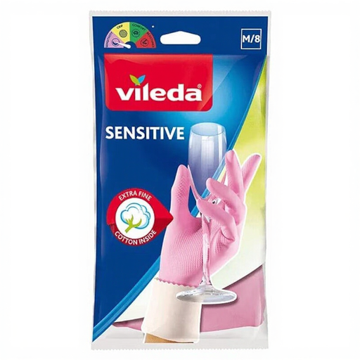 Vileda Gloves Sensitive M/8 1 Pair