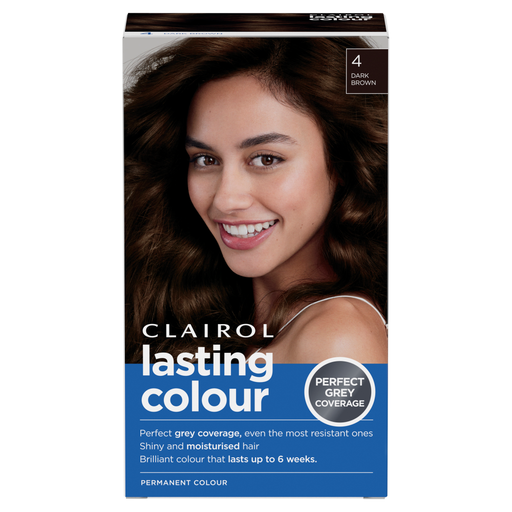 Clairol Lasting Colour Permanent Colour Hair Dye 4 Dark Brown
