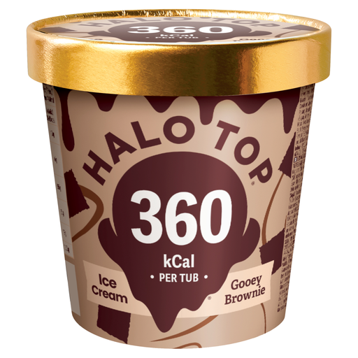 Halo Top Gooey Brownie ice cream, 460ml tub