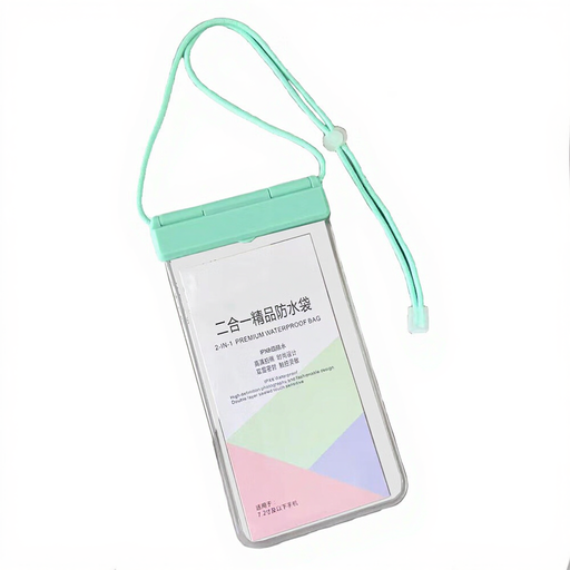 2-in-1 Waterproof Phone Pouch in Light Green