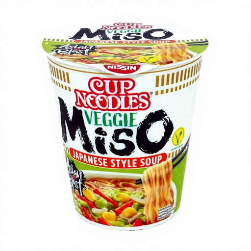 NISSIN Cup Noodle Veggie Miso, 67g