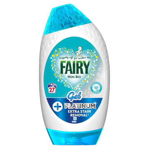 Fairy Liquid Laundry Detergent Gel, Non Bio, Platinum