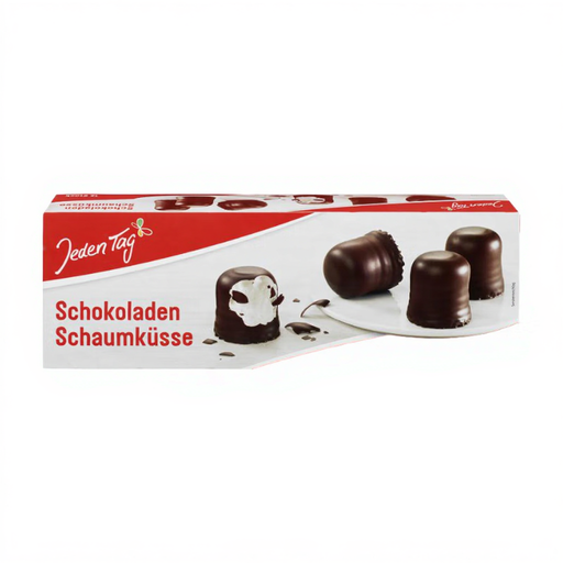 Jeden Tag Chocolate Meringue Kisses in their packaging