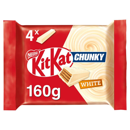 KitKat Chunky White Chocolate 4 Bars 160g