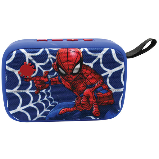 Spider-Man portable Bluetooth speaker in blue and red