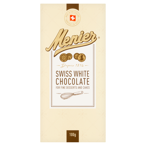 Menier White Cooking Chocolate 100g