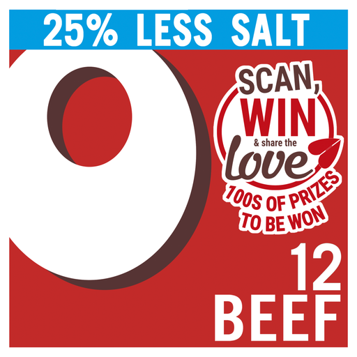 Oxo Reduced Salt Beef Stock Cubes 12 x 71g
