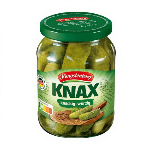 Hengstenberg Knax Gewürzgurken knackig & würzig 370ml