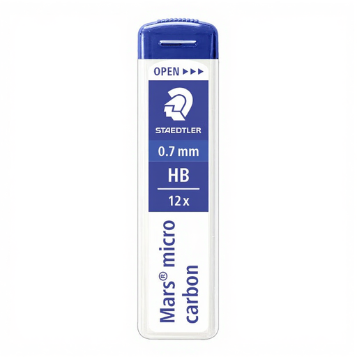 STAEDTLER Mars Micro Carbon - 12 Graphite Leads ?0.7mm HB Grade